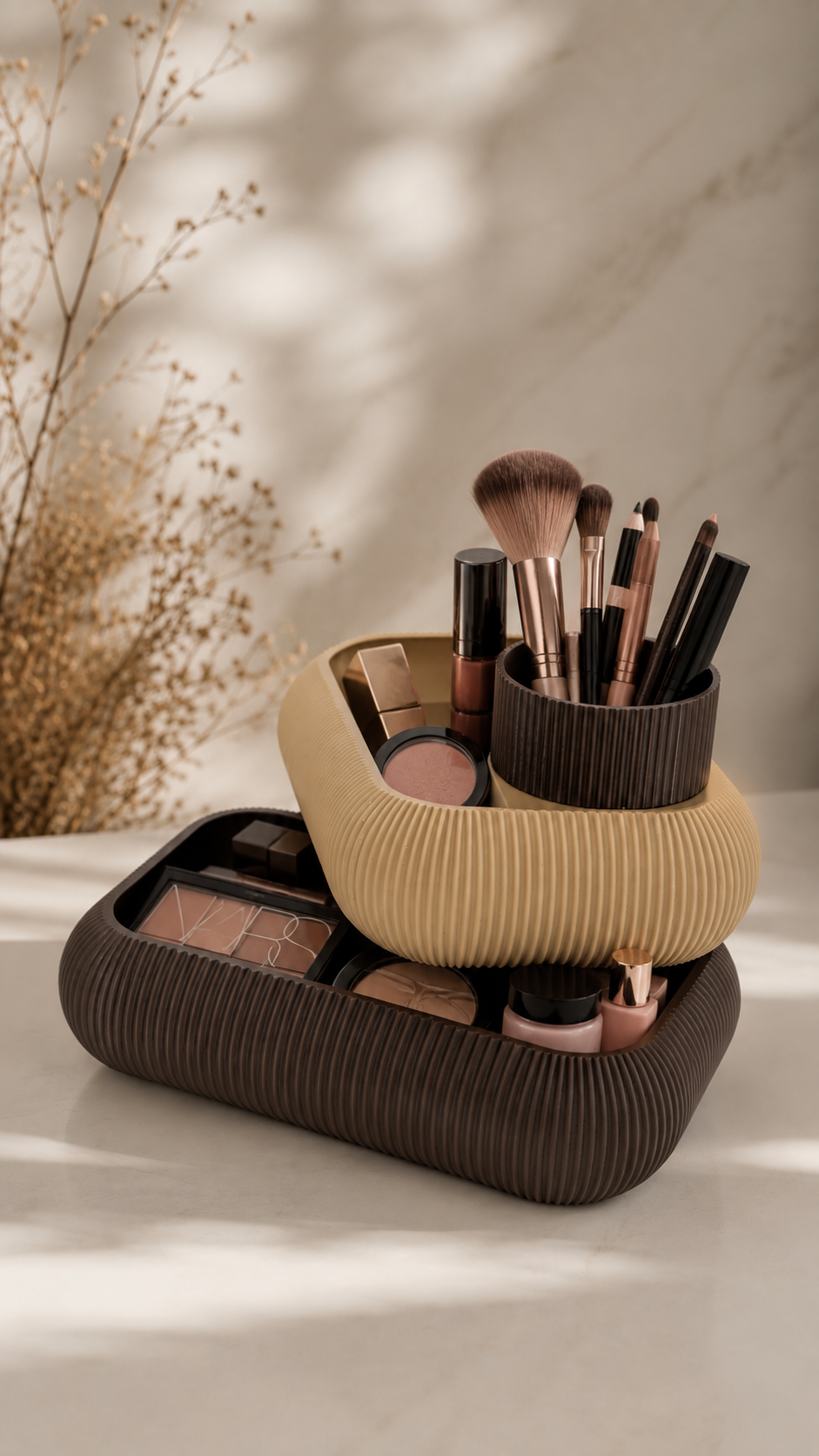 Organizador Doble de maquillaje