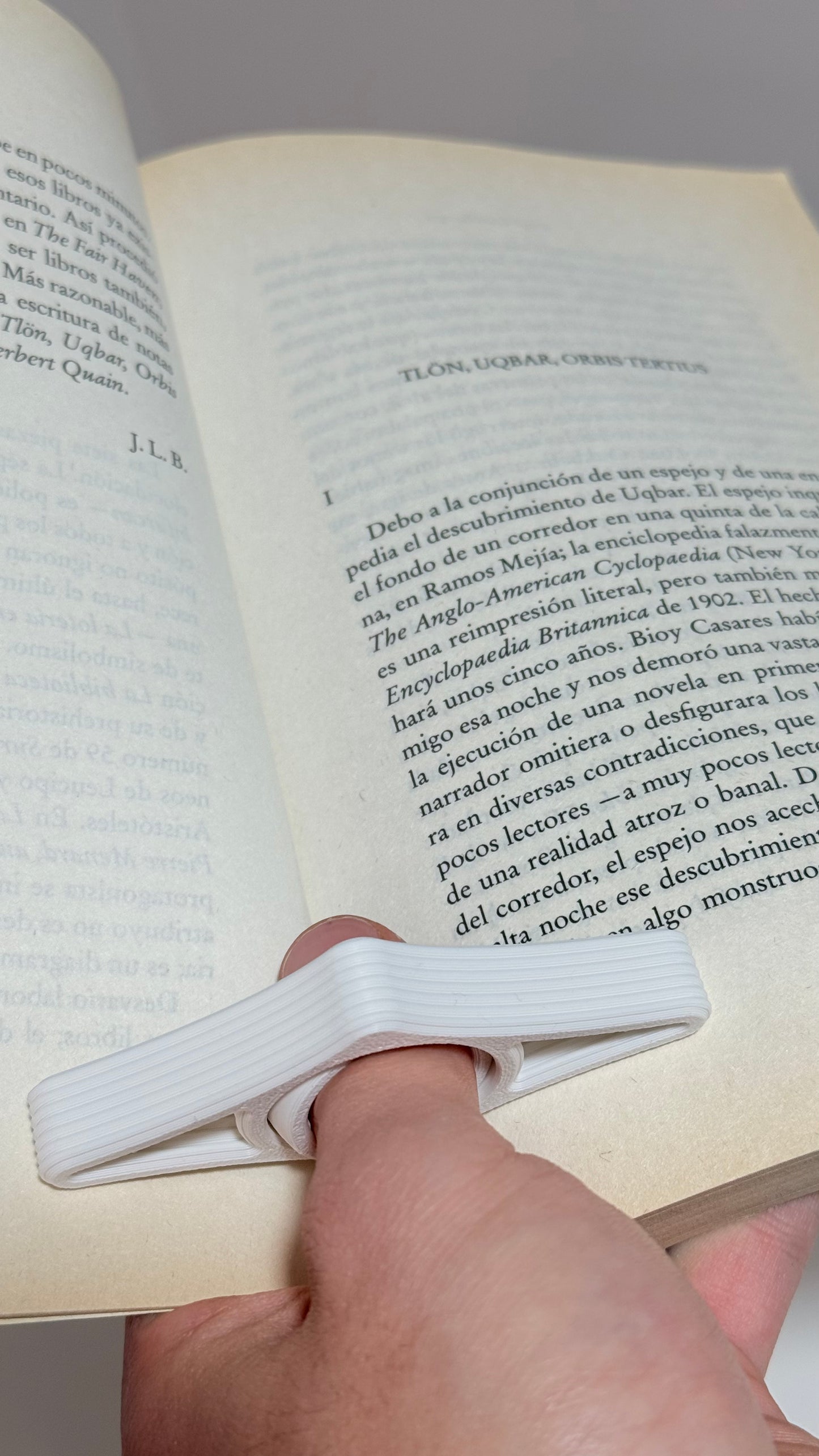 Sujetador para libros