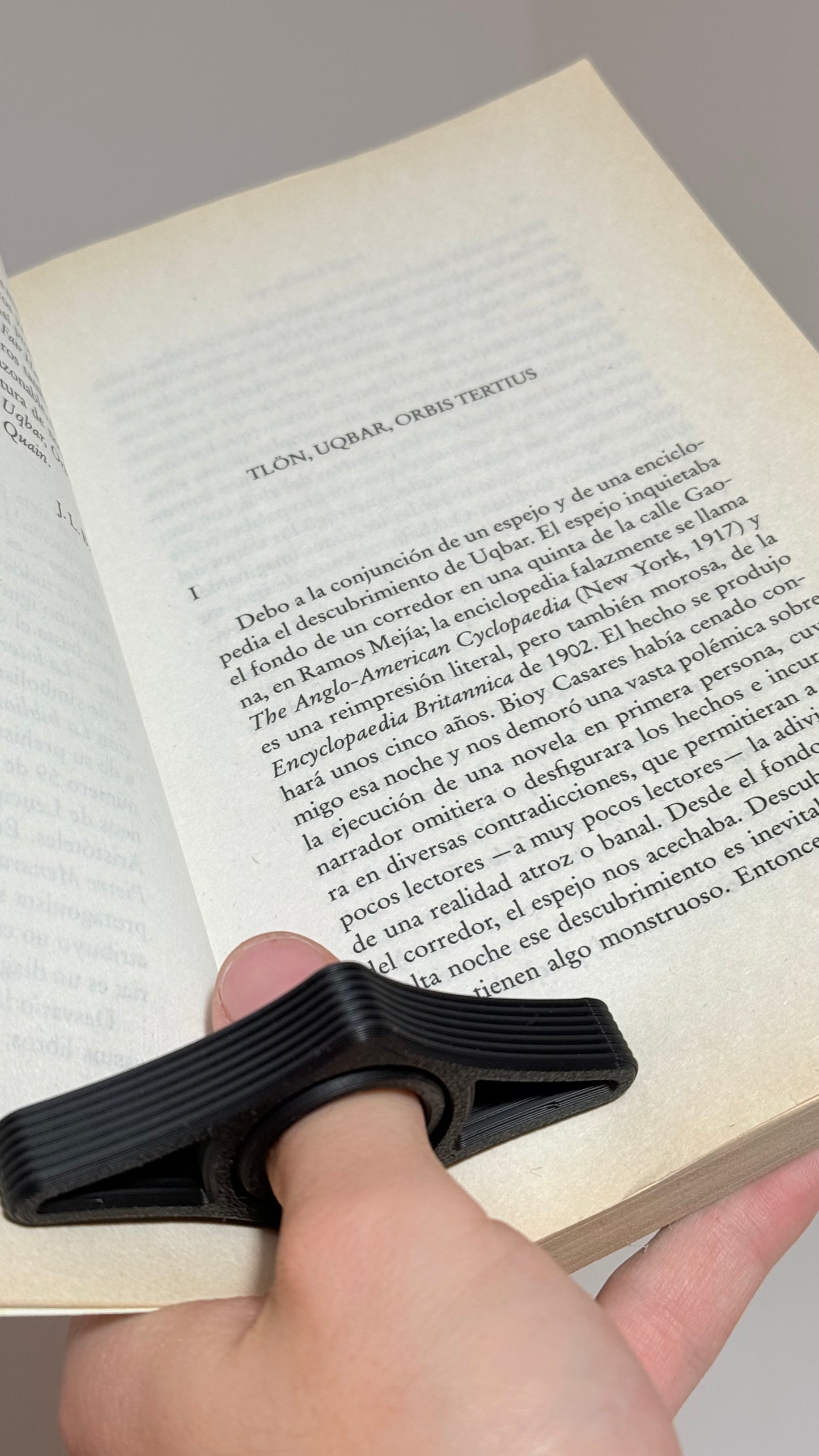 Sujetador para libros